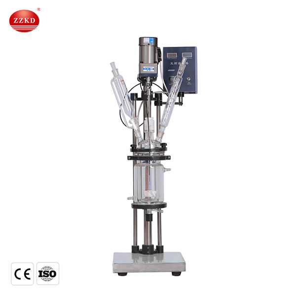 glass double jacket reactor